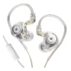 D_NQ_NP_2X_830744-MLA71248574371_082023-F Auriculares KZ EDX PRO de 10mm - Clear (blanco, transparente, claro) - Doble circuito magnético, unidad dinámica, auriculares de graves HIFI, auriculares deportivos con cancelación de ruido ZSN PRO ZSTX ZVX - Clear